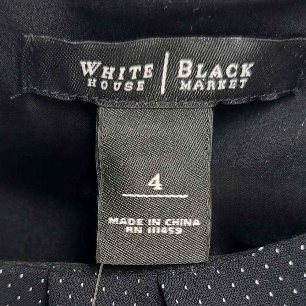 White House Black Market Sheath Dress with Ruffled Bottom Size 4 - Picture 9 of 12